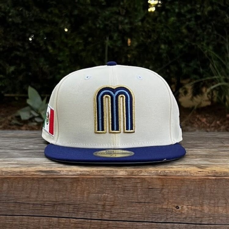New Era Mexico Ivory/Royal "M" w/Rectangular Flag