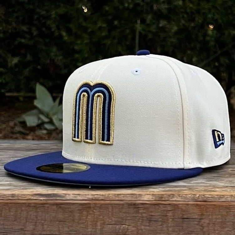 New Era Mexico Ivory/Royal "M" w/Rectangular Flag