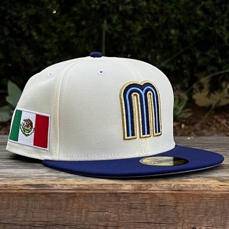 New Era Mexico Ivory/Royal "M" w/Rectangular Flag