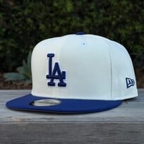 New Era LA Dodgers Ivory/Royal White Outline 950 Snapback