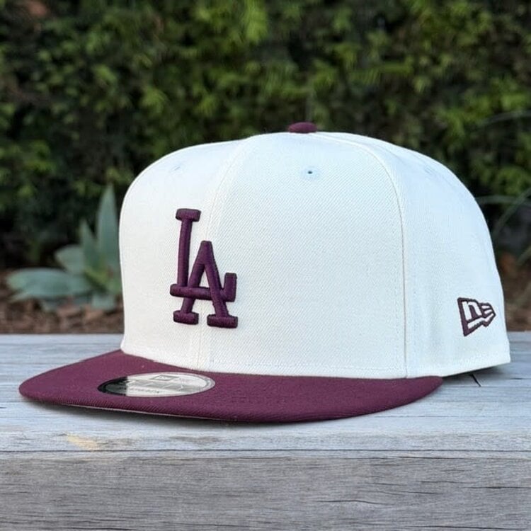 New Era LA Dodgers Ivory/Maroon 950 Snapback