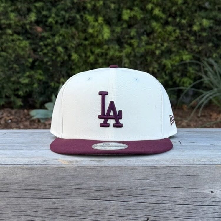 New Era LA Dodgers Ivory/Maroon 950 Snapback
