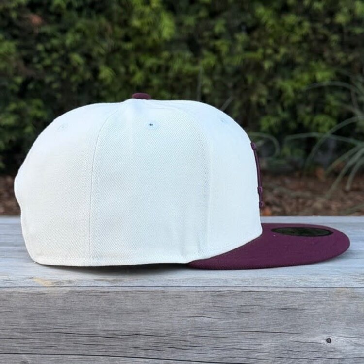 New Era LA Dodgers Ivory/Maroon 950 Snapback