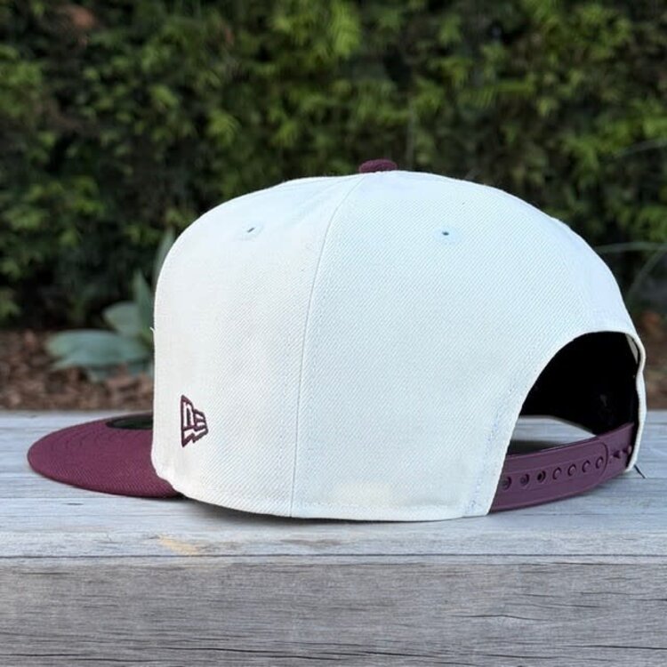 New Era LA Dodgers Ivory/Maroon 950 Snapback