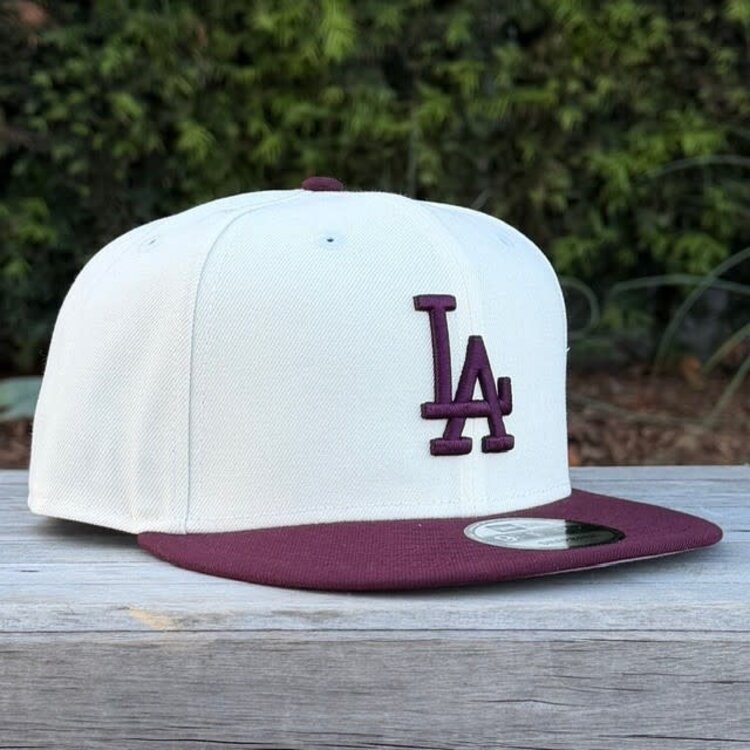 New Era LA Dodgers Ivory/Maroon 950 Snapback