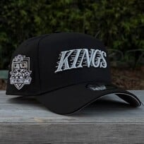 New Era LA Kings Wordmark Black Metallic Silver 2002 ASG 940 A-Frame