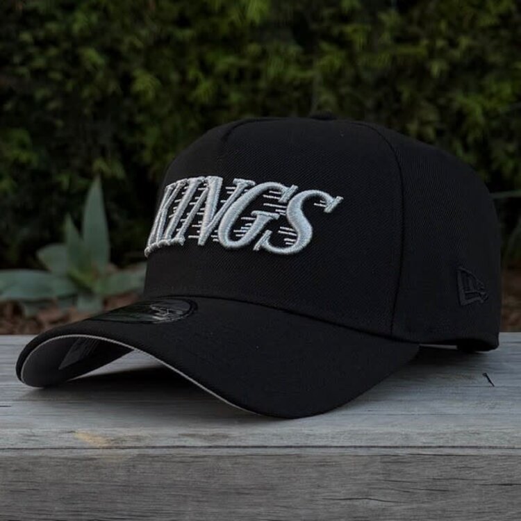 New Era LA Kings Wordmark Black Metallic Silver 2002 ASG 940 A-Frame