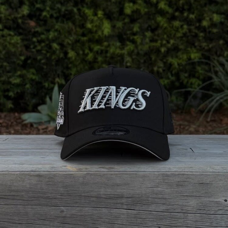New Era LA Kings Wordmark Black Metallic Silver 2002 ASG 940 A-Frame