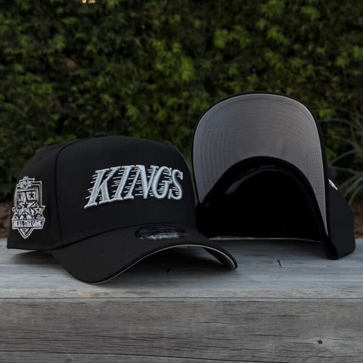 New Era LA Kings Wordmark Black Metallic Silver 2002 ASG 940 A-Frame