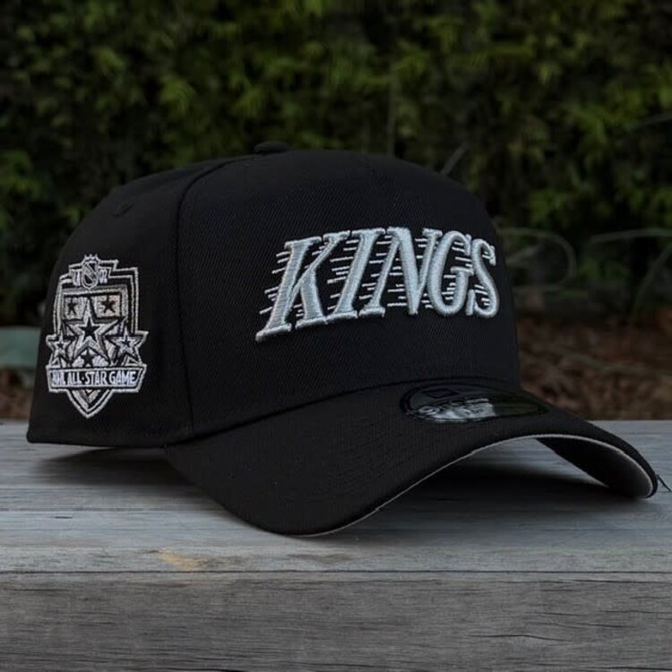 New Era LA Kings Wordmark Black Metallic Silver 2002 ASG 940 A-Frame