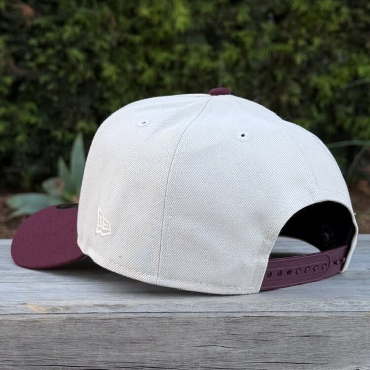 New Era LA Dodgers Stone/Maroon 940 A-Frame