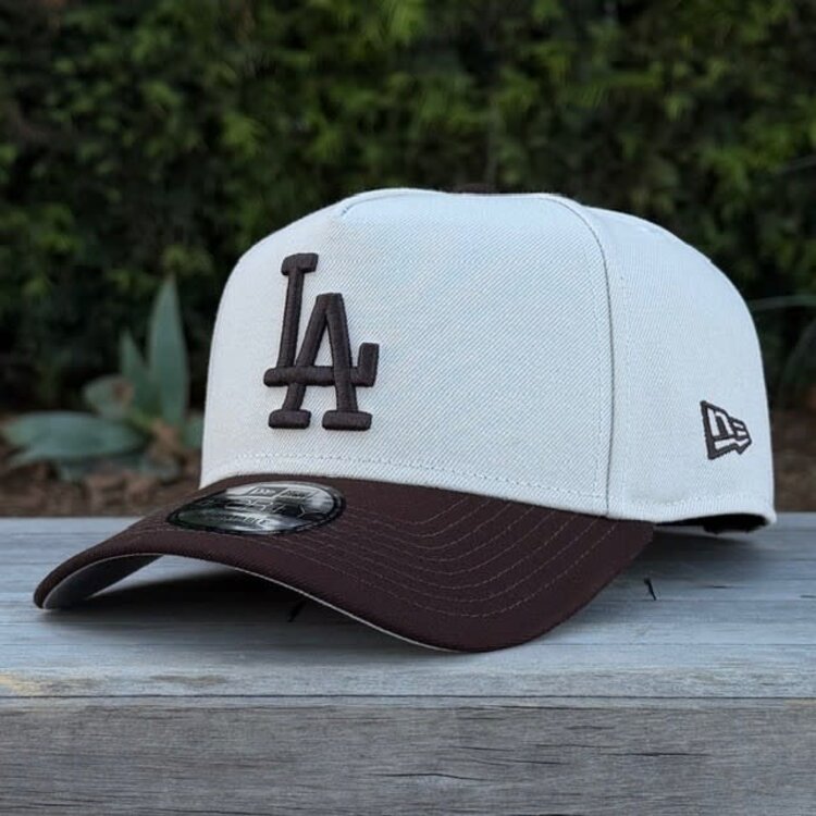New Era LA Dodgers Stone/Dark Brown 940 A-Frame