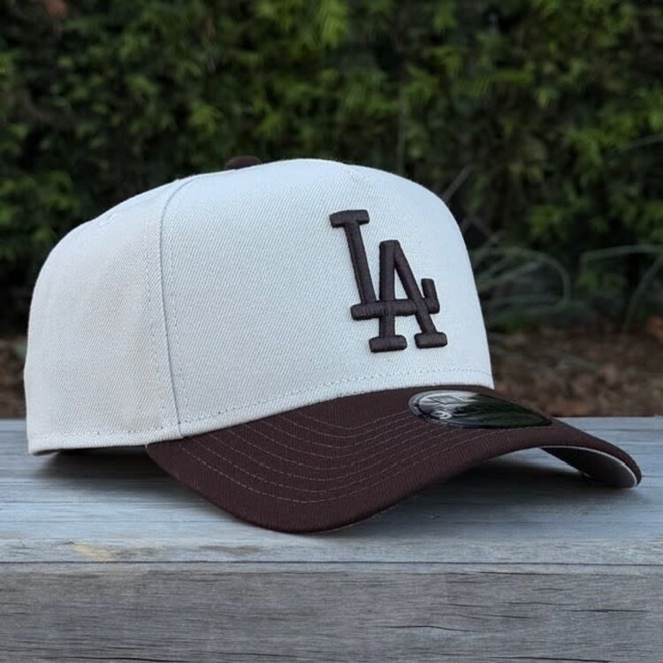 New Era LA Dodgers Stone/Dark Brown 940 A-Frame