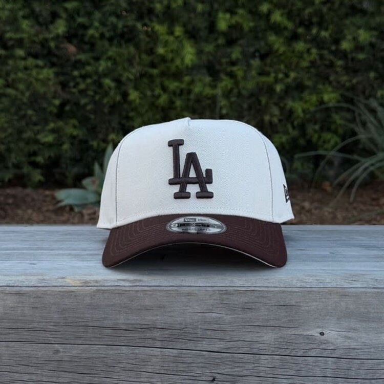 New Era LA Dodgers Stone/Dark Brown 940 A-Frame