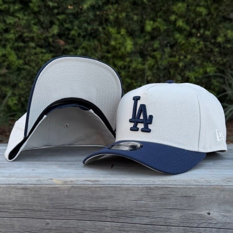 New Era LA Dodgers Stone/Dark Blue 940 A-Frame