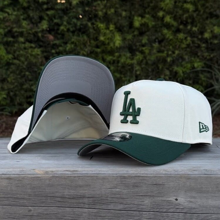 New Era LA Dodgers Ivory/Dark Green 940 A-Frame