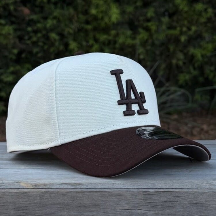New Era LA Dodgers Ivory/Dark Brown 940 A-Frame