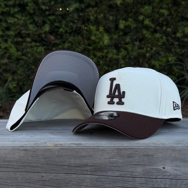 New Era LA Dodgers Ivory/Dark Brown 940 A-Frame