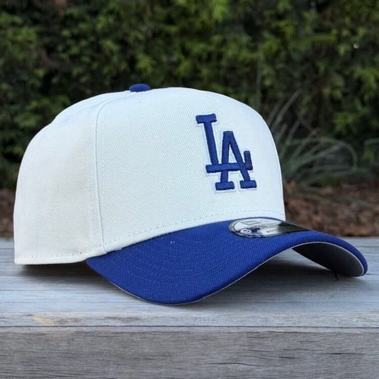 New Era LA Dodgers Ivory/Royal White Outline 940 A-Frame