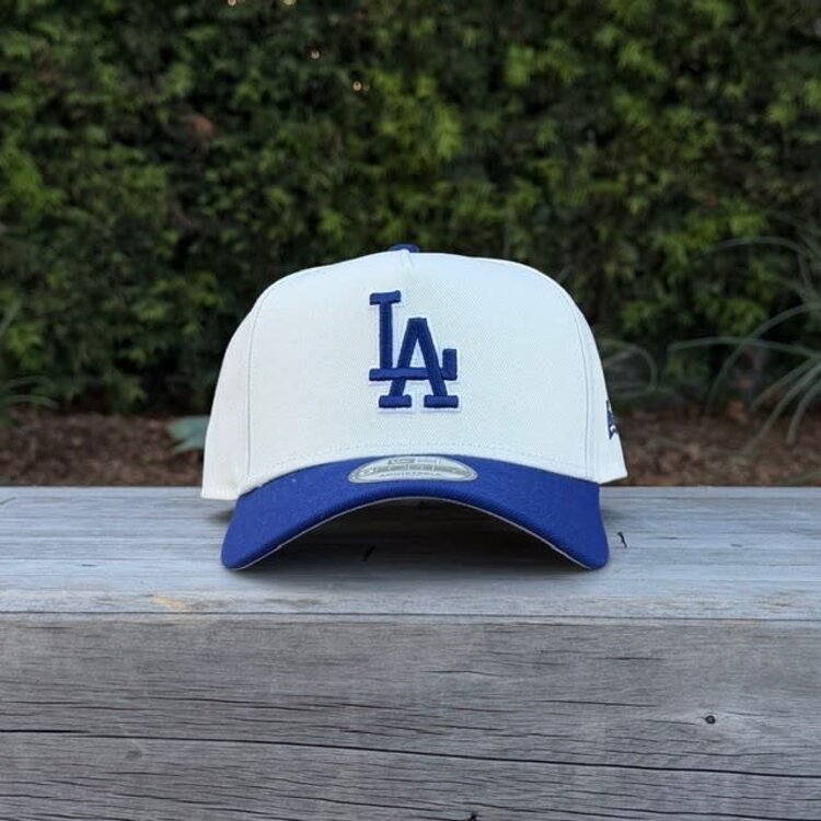 New Era LA Dodgers Ivory/Royal White Outline 940 A-Frame