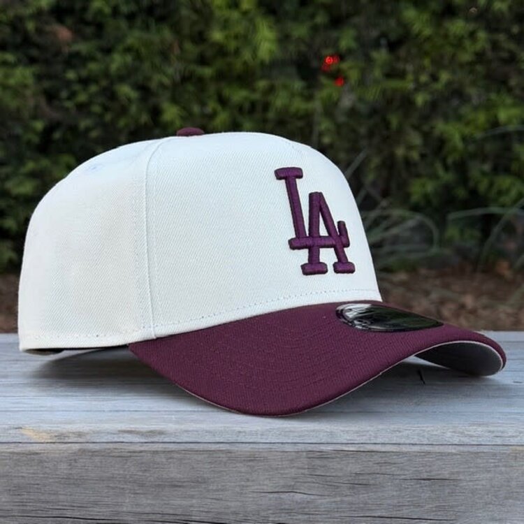 New Era LA Dodgers Ivory/Maroon 940 A-Frame