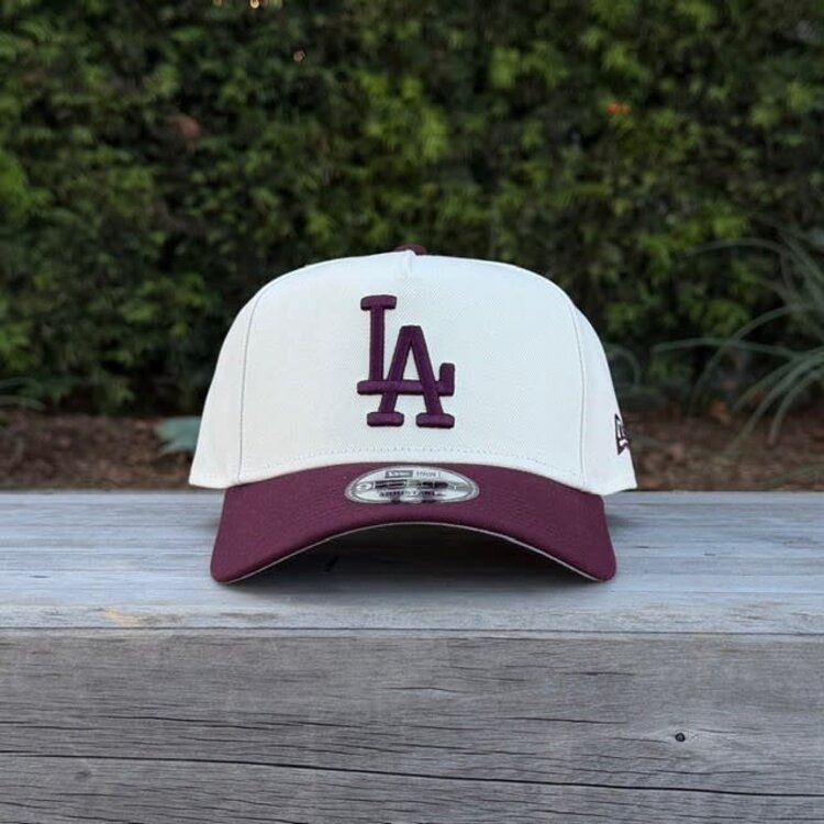 New Era LA Dodgers Ivory/Maroon 940 A-Frame