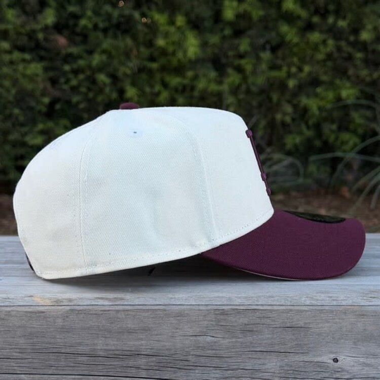 New Era LA Dodgers Ivory/Maroon 940 A-Frame
