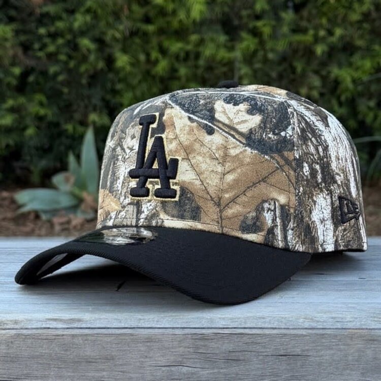 New Era LA Dodgers Real Tree/Black Black-Metallic Gold OL 940 A-Frame