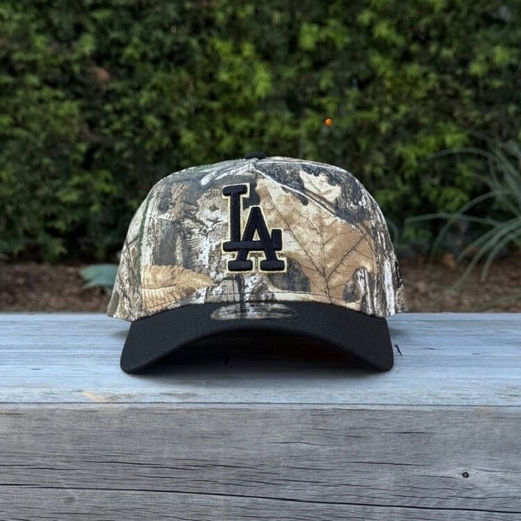 New Era LA Dodgers Real Tree/Black Black-Metallic Gold OL 940 A-Frame