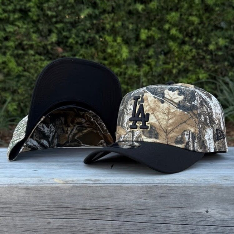 New Era LA Dodgers Real Tree/Black Black-Metallic Gold OL 940 A-Frame