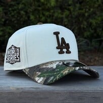 New Era LA Dodgers Ivory/Real Tree 2020 World Series 940 A-Frame
