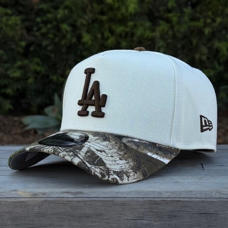 New Era LA Dodgers Ivory/Real Tree 2020 World Series 940 A-Frame