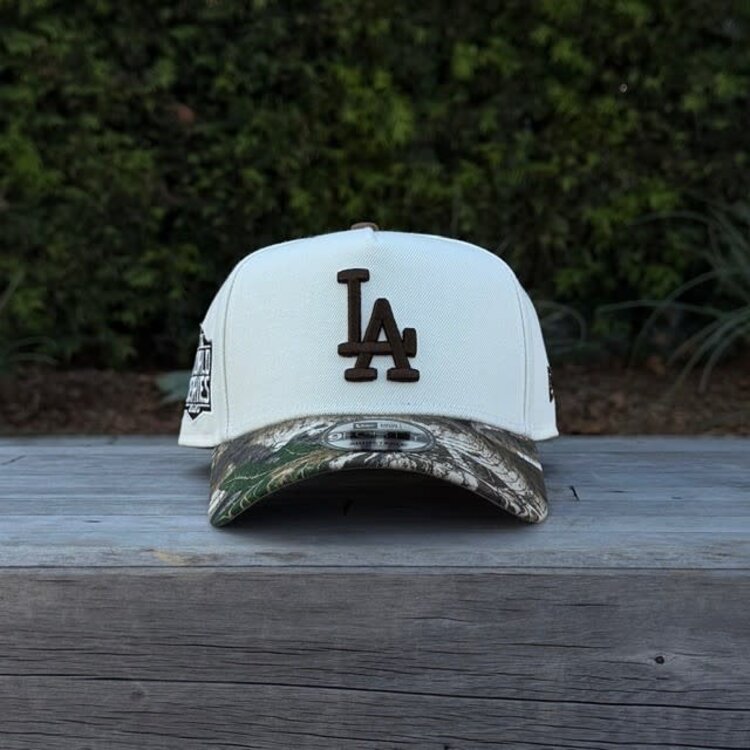 New Era LA Dodgers Ivory/Real Tree 2020 World Series 940 A-Frame