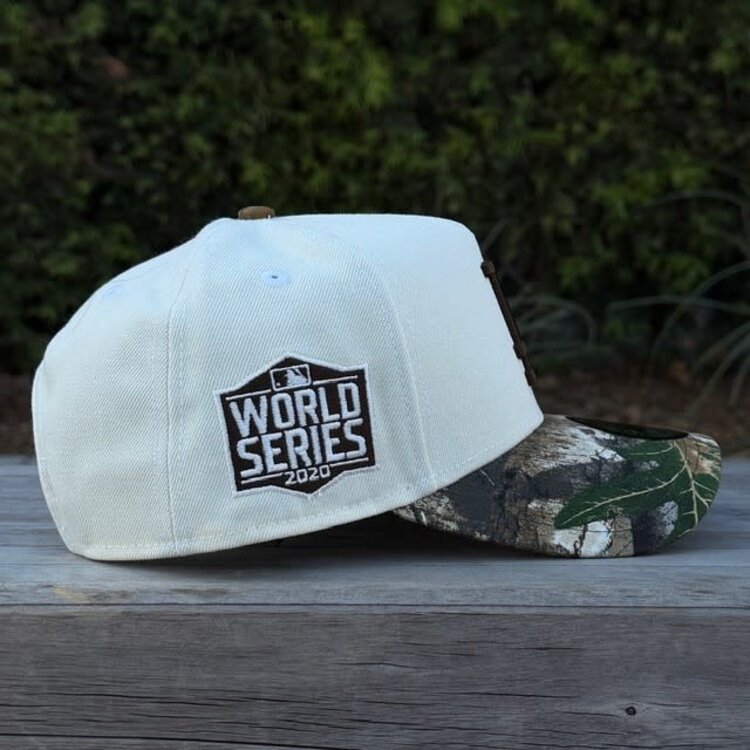 New Era LA Dodgers Ivory/Real Tree 2020 World Series 940 A-Frame