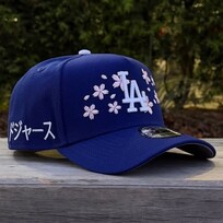 New Era LA Dodgers Royal White Cherry Blossom Kanji SP 940 a-frame