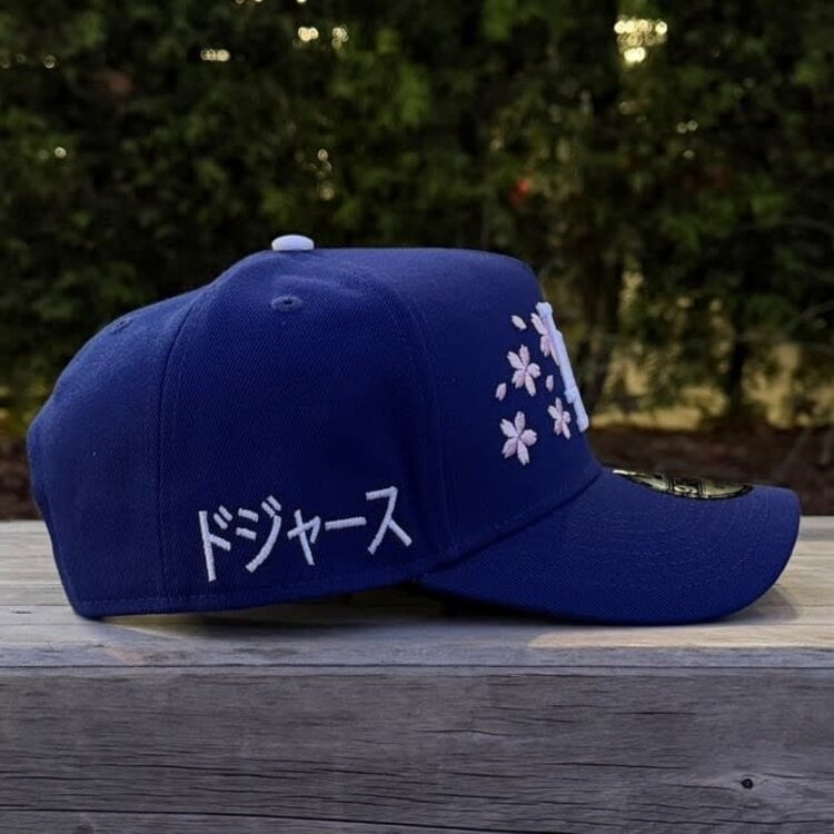 New Era LA Dodgers Royal White Cherry Blossom Kanji SP 940 a-frame