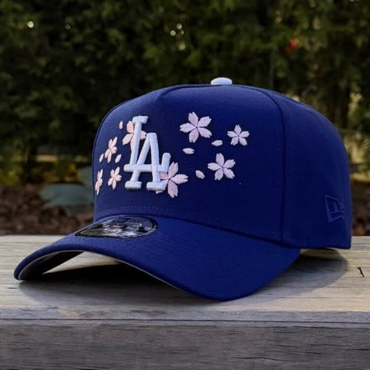 New Era LA Dodgers Royal White Cherry Blossom Kanji SP 940 a-frame