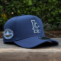 New Era LA Navy White Outline 50th Stadium Indigo UV 940 a-frame