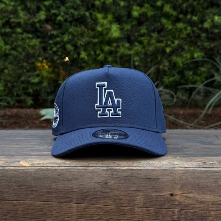 New Era LA Navy White Outline 50th Stadium Indigo UV 940 a-frame
