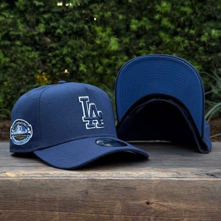 New Era LA Navy White Outline 50th Stadium Indigo UV 940 a-frame