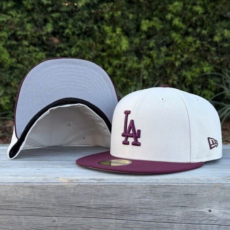 New Era LA Dodgers Stone/Maroon Gray UV