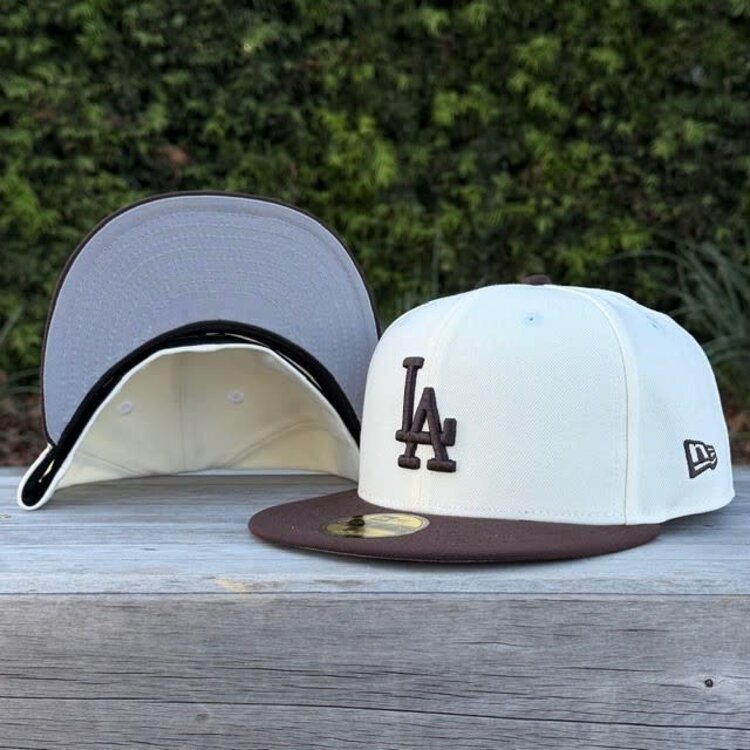 New Era LA Dodgers Ivory/Dark Brown Gray UV