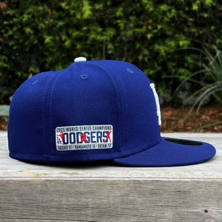 New Era LA Dodgers Royal 2025 World Series Champs Players TPU SP