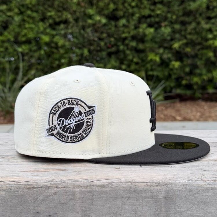 New Era LA Ivory/Black Back to Back World Series Champs Circle