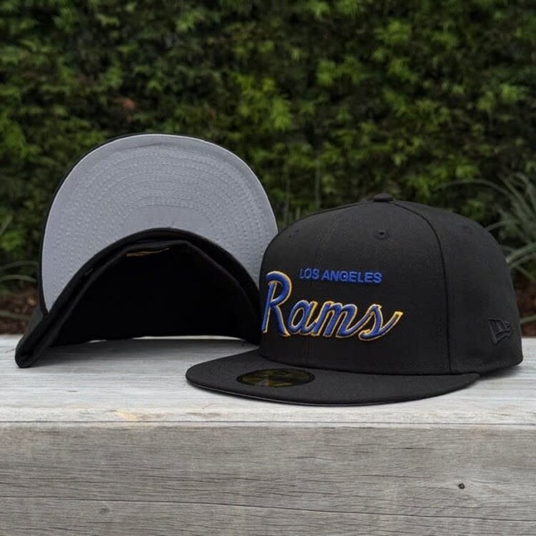 New Era LA Rams Retro Script Black Team