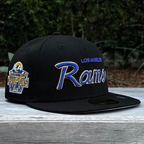 New Era LA Rams Script Black Team Super Bowl LVI Champs