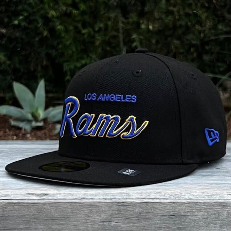 New Era LA Rams Script Black Team Super Bowl LVI Champs