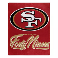 Northwest 49ers Signature Plush Raschel Throw Blanket 50x60