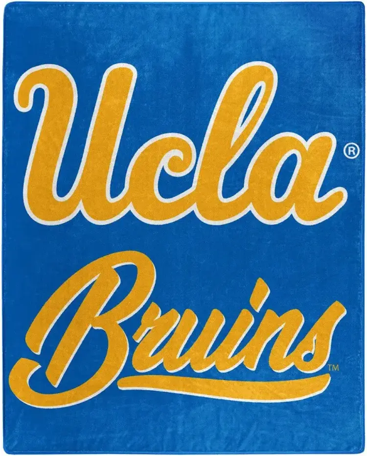 Northwest UCLA Signature Plush Raschel Throw Blanket 50x60