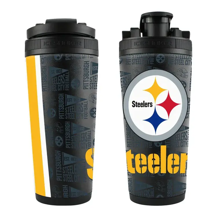 Wincraft 4D Stainless Steel Ice Shaker Tumbler 26 oz Team Color - Steelers